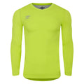 Acid Lime - Front - Umbro Mens Elite V Neck Base Layer Top