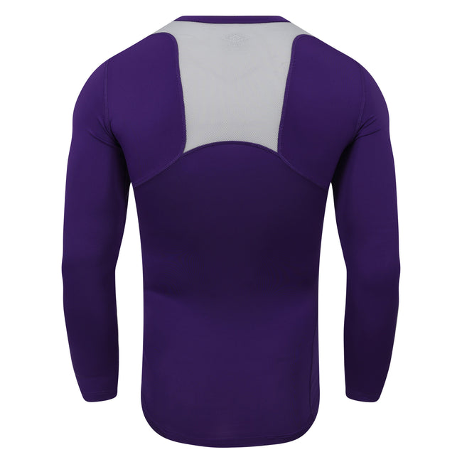 Bright Purple - Back - Umbro Mens Elite V Neck Base Layer Top