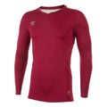 New Claret - Front - Umbro Mens Elite V Neck Base Layer Top