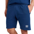 Navy Blue-White - Pack Shot - Umbro Mens Club Leisure Shorts