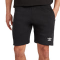 Black-White - Pack Shot - Umbro Mens Club Leisure Shorts