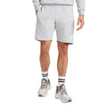Grey Marl-White - Side - Umbro Mens Club Leisure Shorts