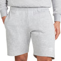 Grey Marl-White - Pack Shot - Umbro Mens Club Leisure Shorts