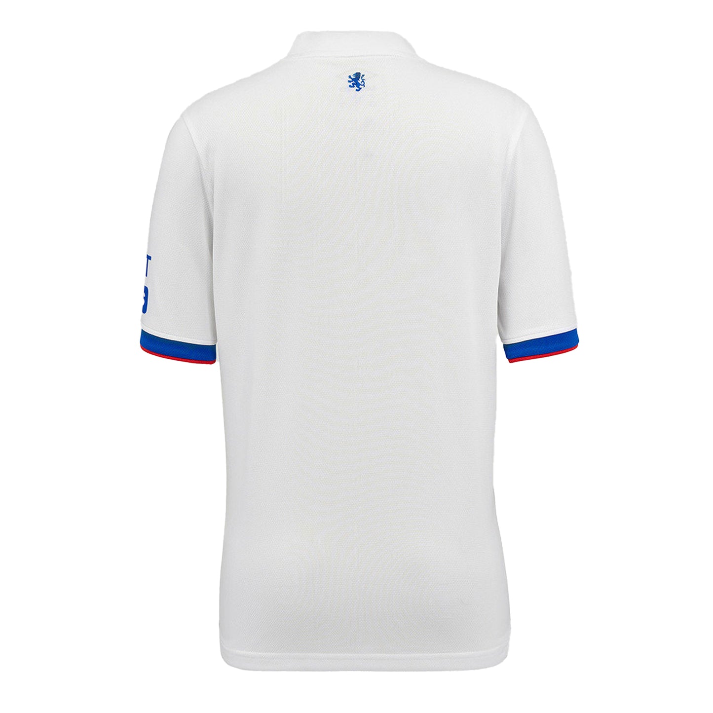 Brilliant White-Lapis Blue-Flame Scarlet - Back - Umbro Childrens-Kids 25-26 Rangers FC Short-Sleeved Away Shirt