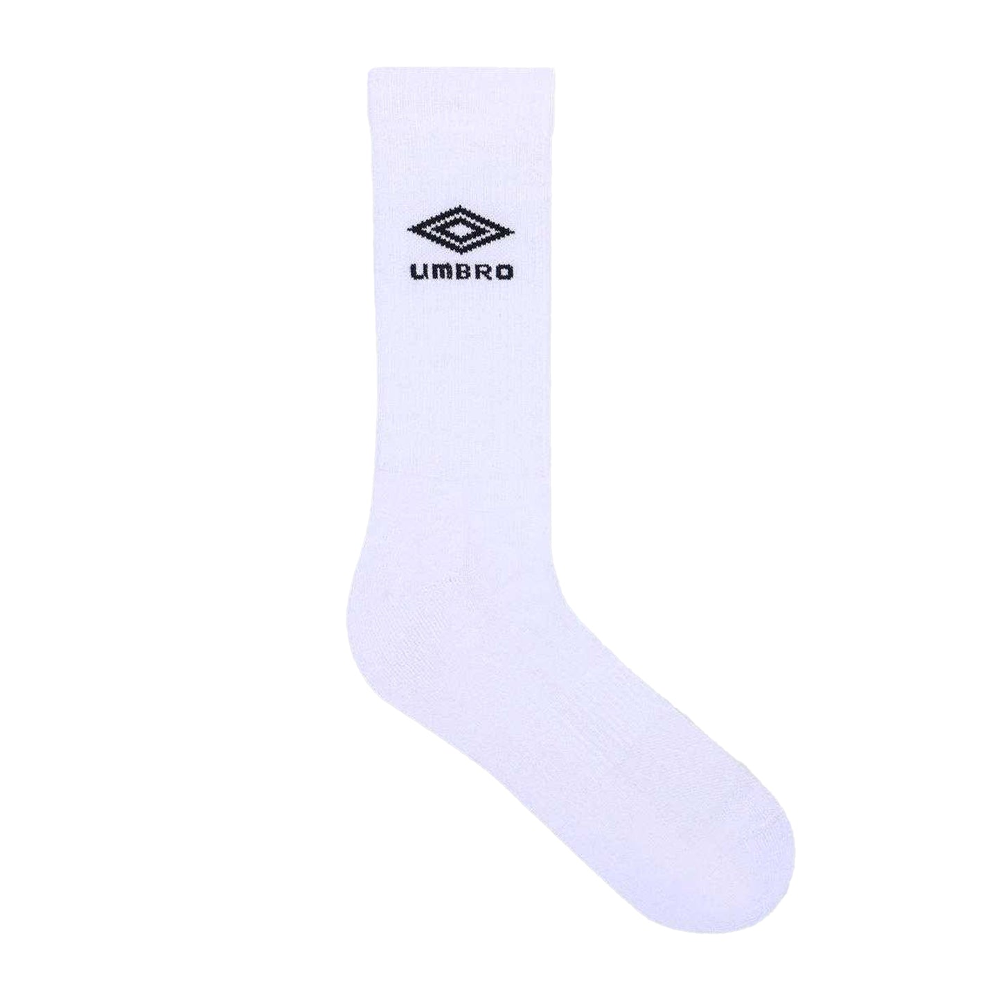 White-Black - Back - Umbro Mens Staple 1-2 Cushioned Terrycloth Sports Socks (Pack of 3)