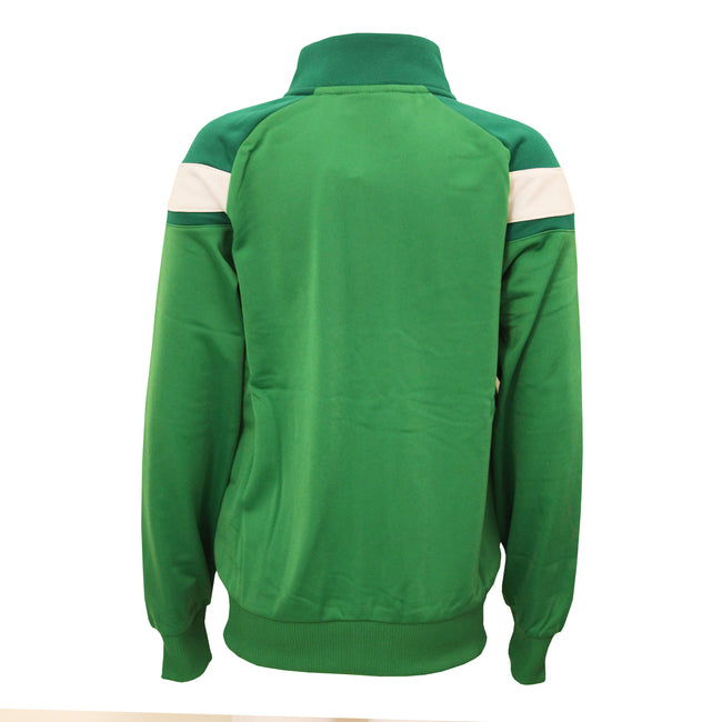 Emerald-Lush Meadows-Brilliant White - Side - Umbro Childrens-Kids Knitted Jacket