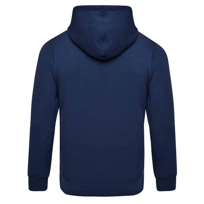 Navy-White - Back - Umbro Childrens-Kids Club Leisure Drawstring Hoodie