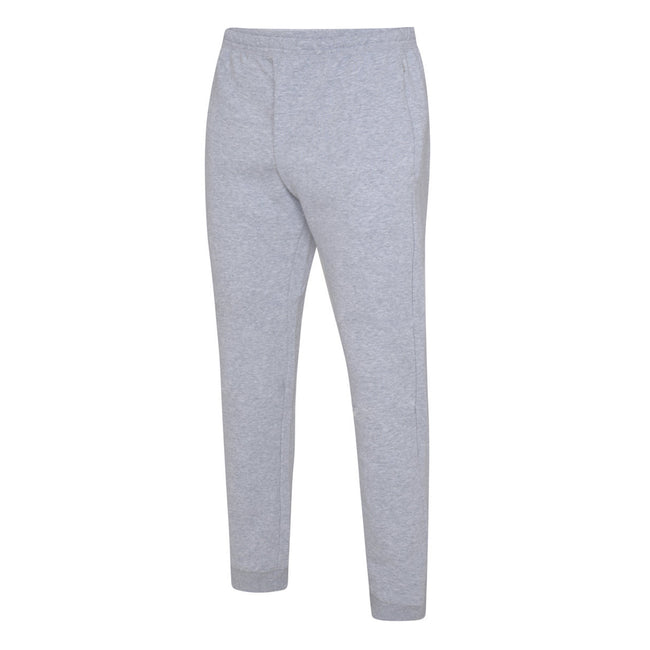 Grey Marl-White - Back - Umbro Childrens-Kids Club Leisure Jogging Bottoms