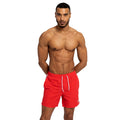 Vermillion - Front - Umbro Mens Taped Swim Shorts