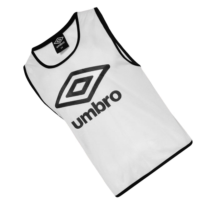 White-Black - Back - Umbro Unisex Adult Training Bib