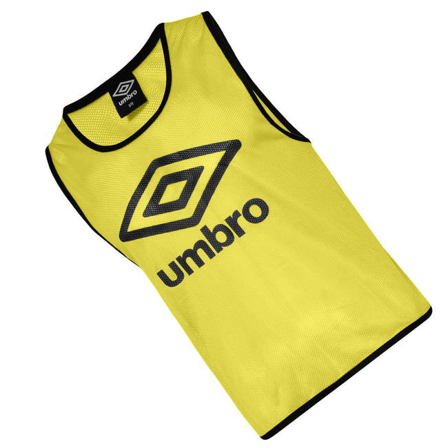 Yellow-Black - Back - Umbro Unisex Adult Training Bib