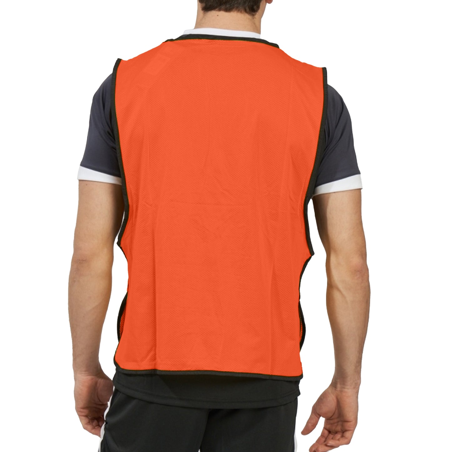 Fluorescent Orange-Black - Pack Shot - Umbro Unisex Adult Training Bib