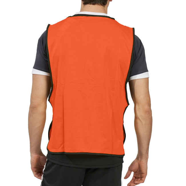 Fluorescent Orange-Black - Pack Shot - Umbro Unisex Adult Training Bib