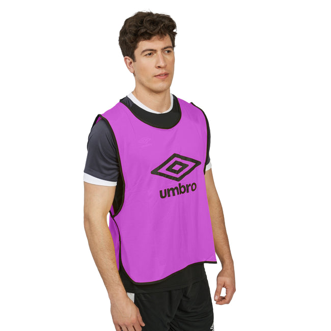 Purple-Black - Lifestyle - Umbro Unisex Adult Training Bib