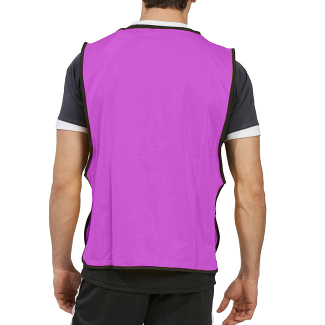 Purple-Black - Pack Shot - Umbro Unisex Adult Training Bib
