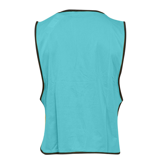 Aqua-Black - Side - Umbro Unisex Adult Training Bib