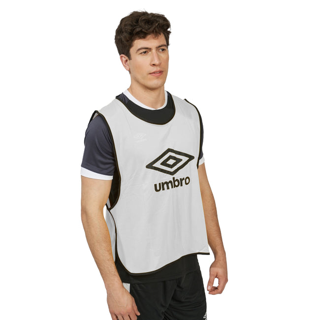 White-Black - Lifestyle - Umbro Unisex Adult Training Bib