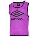 Purple-Black - Front - Umbro Unisex Adult Training Bib