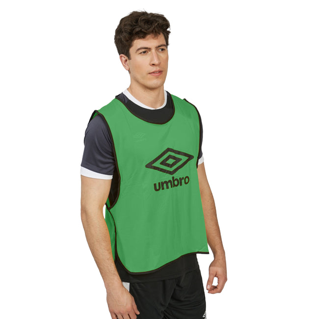 Emerald-Black - Lifestyle - Umbro Unisex Adult Training Bib
