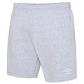 Grey Marl-White - Front - Umbro Childrens-Kids Club Leisure Shorts