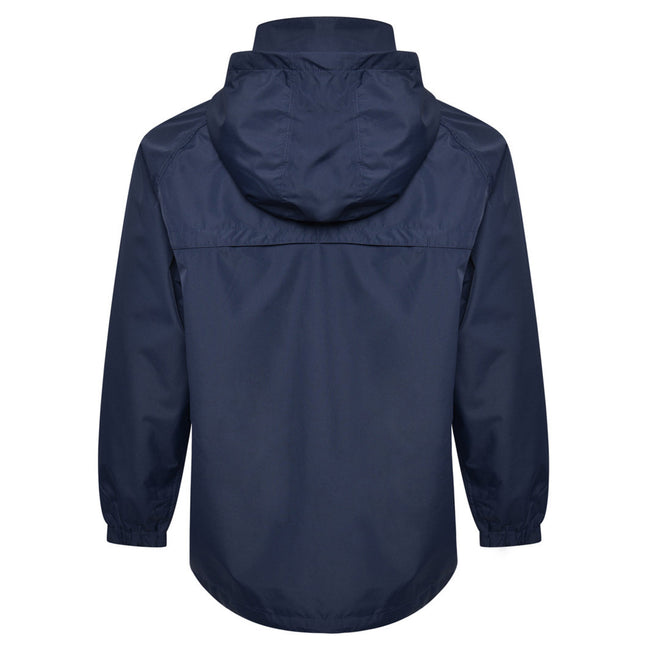 Dark Navy - Back - Umbro Childrens-Kids Club Essential Waterproof Jacket