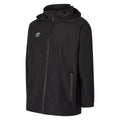 Black - Front - Umbro Childrens-Kids Club Essential Waterproof Jacket