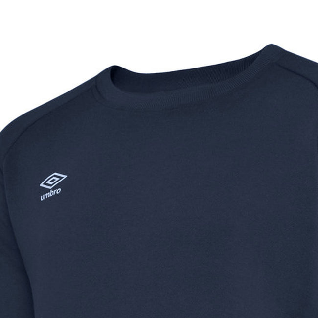 Navy-White - Side - Umbro Childrens-Kids Club Leisure Sweatshirt