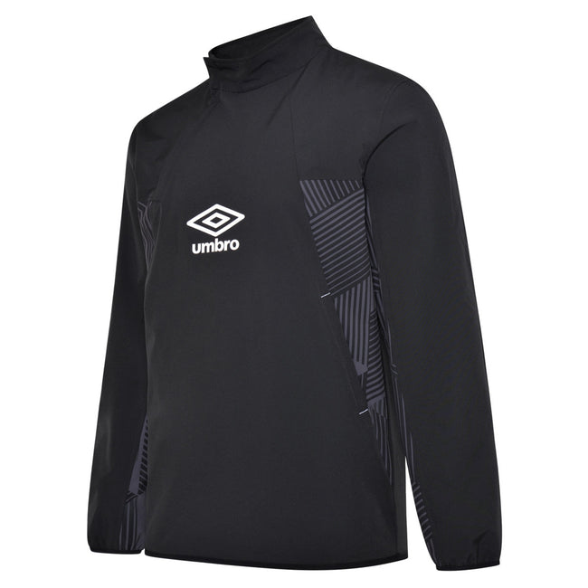 Black - Front - Umbro Childrens-Kids Maxium Windproof Jacket