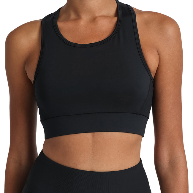 Black - Side - Umbro Womens-Ladies Pro Training Sports Bra