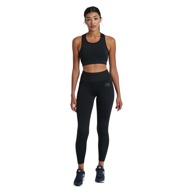 Black - Pack Shot - Umbro Womens-Ladies Pro Training Sports Bra