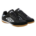 Black-White-Royal Blue - Front - Umbro Mens Speciali Eternal Team Nt Leather Trainers