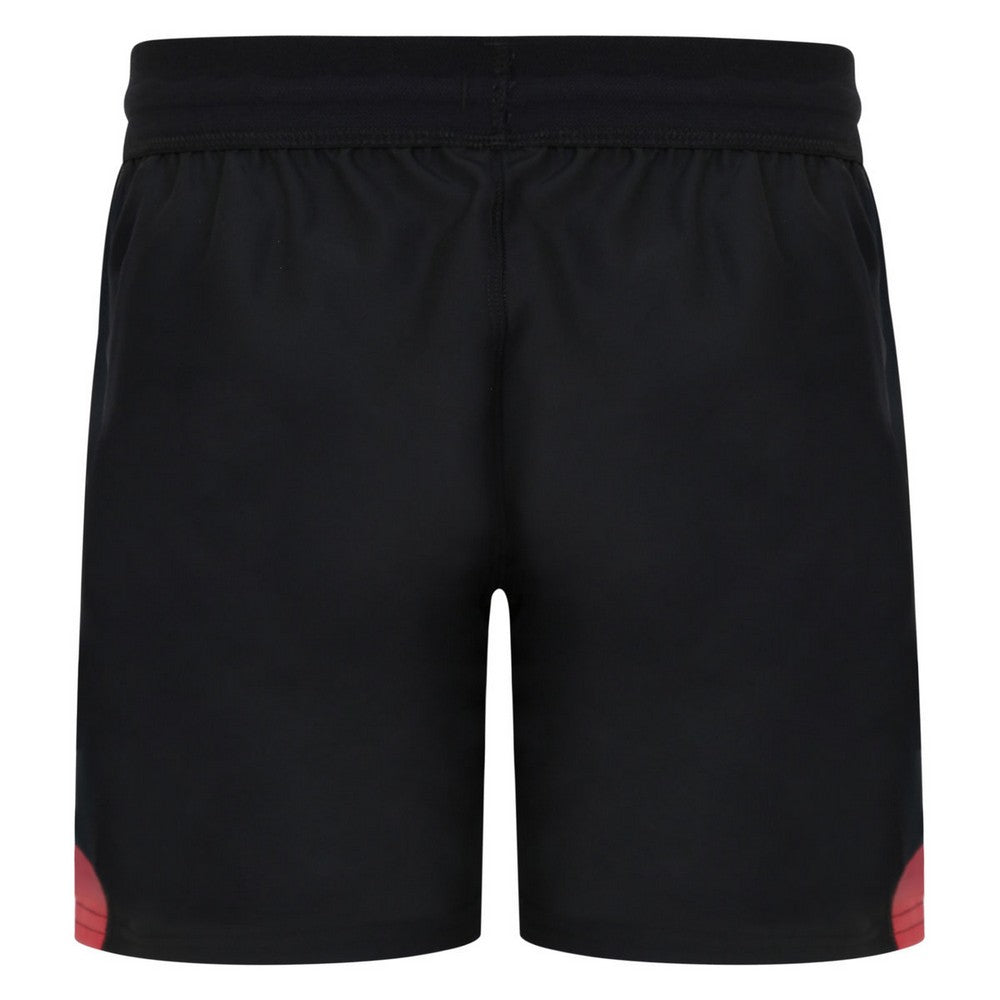 Black - Back - England Rugby Childrens-Kids 22-23 7s Alternate Umbro Shorts