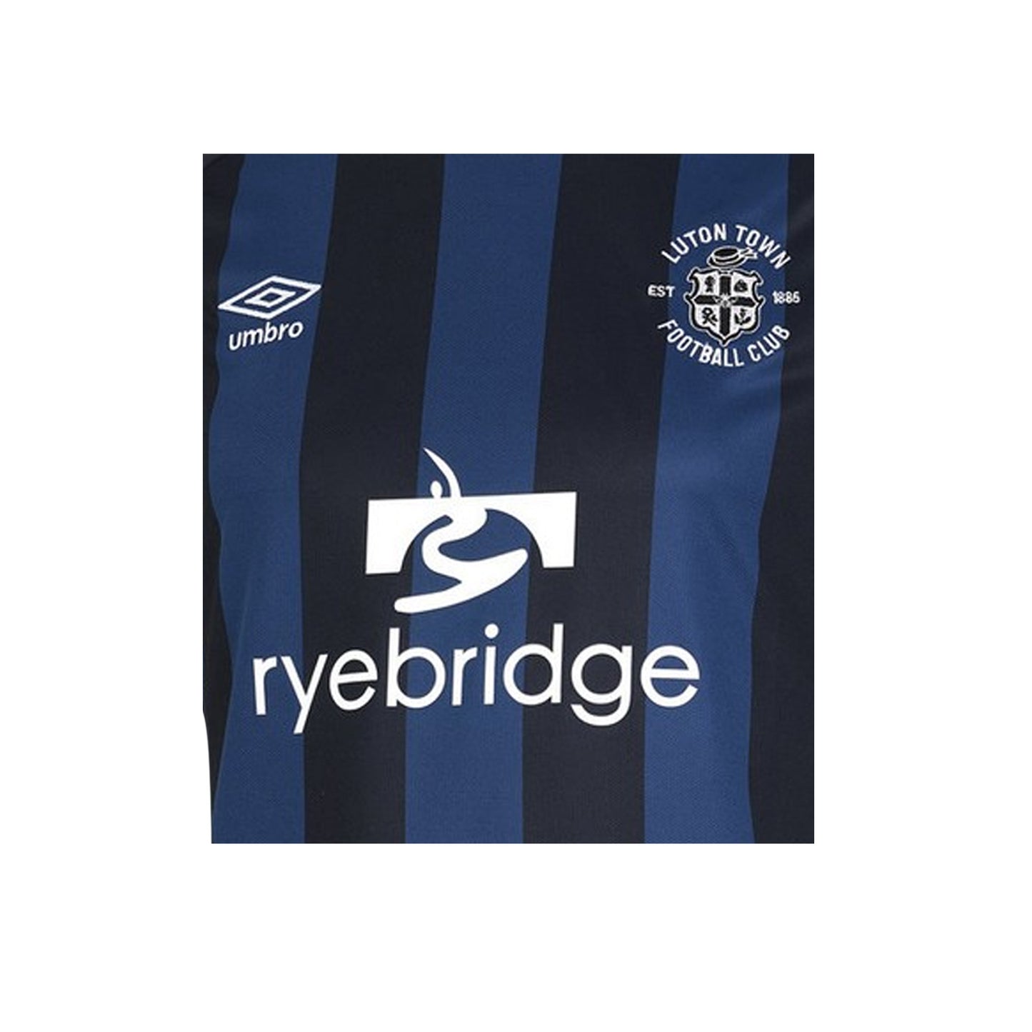 Navy-Black - Side - Luton Town FC Childrens-Kids 22-23 Umbro Third Jersey
