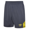 Carbon-Blazing Yellow - Front - Umbro Mens Vier Shorts