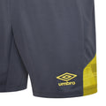 Carbon-Blazing Yellow - Side - Umbro Mens Vier Shorts