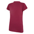 New Claret-White - Back - Umbro Womens-Ladies Club Essential Polo Shirt