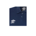 Dark Navy-White - Side - Umbro Womens-Ladies Club Essential Polo Shirt
