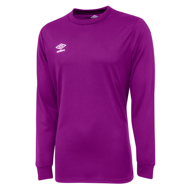 Purple Cactus - Front - Umbro Childrens-Kids Club Long-Sleeved Jersey