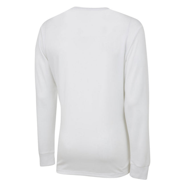 White - Back - Umbro Childrens-Kids Club Long-Sleeved Jersey