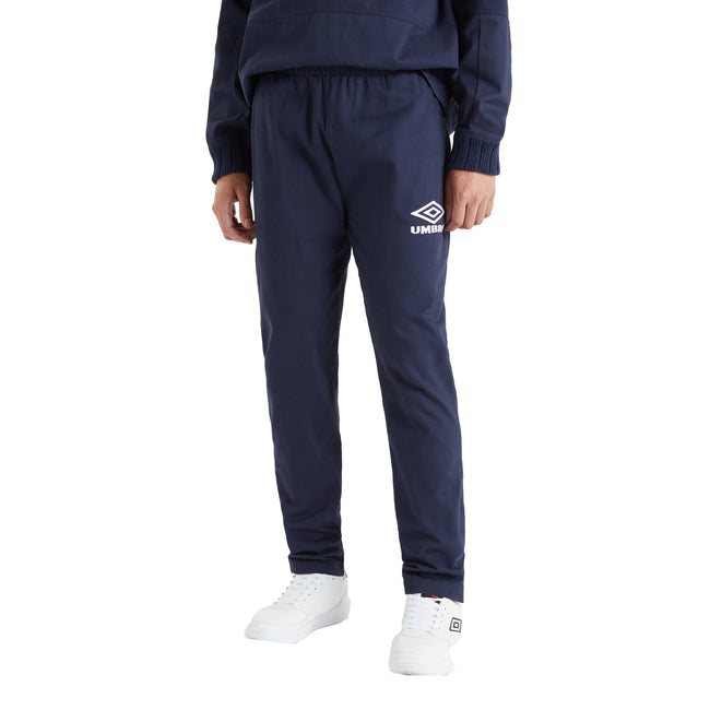 Dark Navy - Side - Umbro Mens Cotton Drill Jogging Bottoms