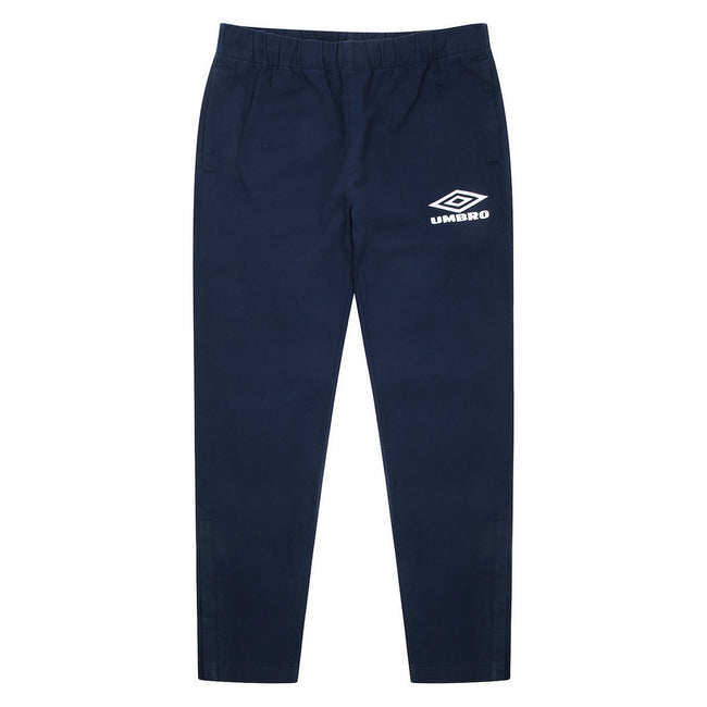 Dark Navy - Front - Umbro Mens Cotton Drill Jogging Bottoms