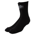 Black - Front - Umbro Mens Pro Tech Logo Socks