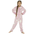 Pink - Front - Follow That Dream Childrens-Kids Glow In The Dark Unicorn All-In-One