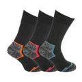 Black - Front - Mens Robuste Heavy Duty Work Socks (Pack Of 3)