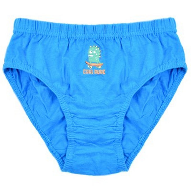 Blue-Grey-Green - Back - Tom Franks Boys T-Boys Animal Monster Briefs (Pack Of 3)