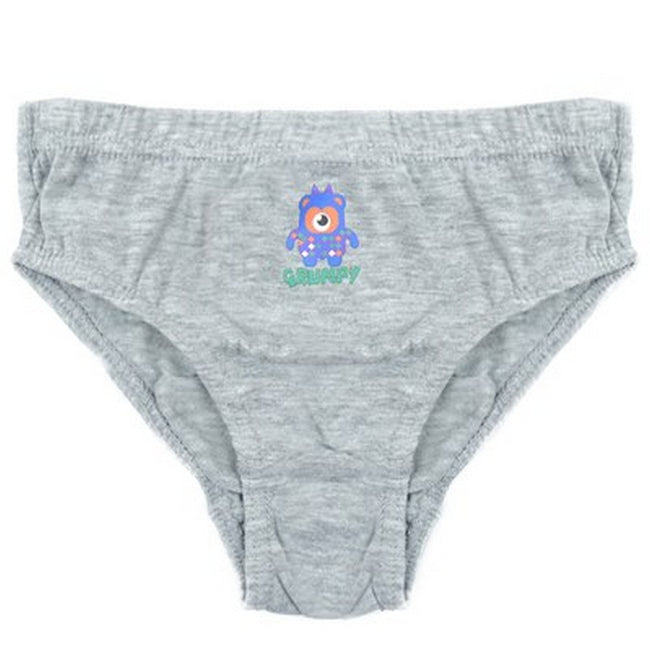 Blue-Grey-Green - Side - Tom Franks Boys T-Boys Animal Monster Briefs (Pack Of 3)