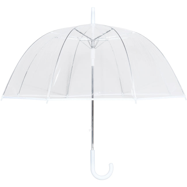 Clear-White - Front - X-Brella Border Trim Dome Umbrella