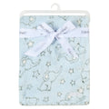 Sky Blue - Front - Babytown Baby Stars & Elephant Blanket