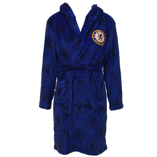 Royal Blue - Front - Chelsea FC Childrens-Kids Dressing Gown