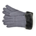 Grey - Front - Foxbury Womens-Ladies Sherpa Lined Gloves
